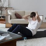 person trying to exercise after long inactivity feeling low energy